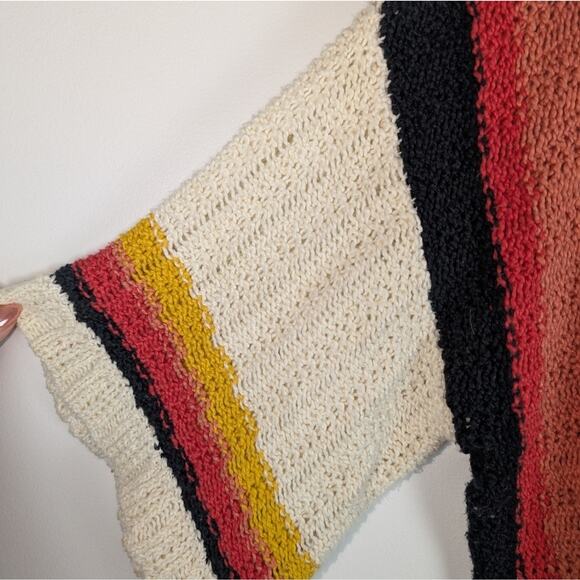 Anthropology By Together oversized open knit sweater medium - Picture 4 of 8